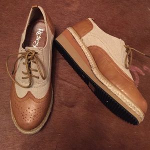 New REFRESH oxford platform wedge shoes